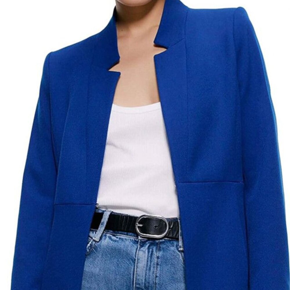 ZARA INVERTED LAPEL FROCK BLAZER COAT